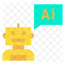 Entidad Conversacional Artificial Bot Bot De Chat Icono