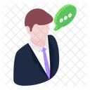 Chat De Usuario Chat Personal Comunicacion De Usuario Icono