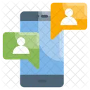Medios Moviles Sociales Icono