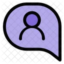 Chat Usuario Negocios Icono