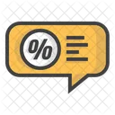 Chat discounts  Icon