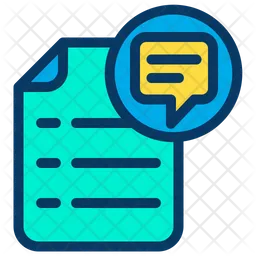 Chat Document  Icon