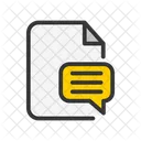 Chat Document Chatting Document Chat Paper Icon