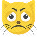 Chat Emoji Visage Icône