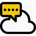 Chat En La Nube Chat En Linea Mensaje En La Nube Icono