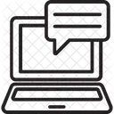 En Ligne Chat Internet Icône
