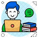 Chat En Ligne Conversation En Ligne Message En Ligne Icône