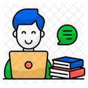 Chat En Ligne Conversation En Ligne Message En Ligne Icône