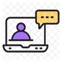 Chat En Ligne Message Conversation Icône