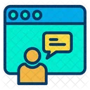 Chat En Linea Burbuja De Chat Pagina Web Icono