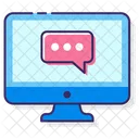 Mdesktop Mensajeria Chat En Linea Comunicacion En Linea Icono