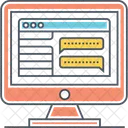 Mdesktop Mensajeria Chat En Linea Comunicacion En Linea Icono