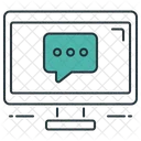 Mdesktop Mensajeria Chat En Linea Comunicacion En Linea Icono
