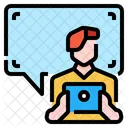 Chat en línea  Icono