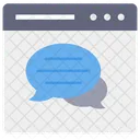 Chat En Linea Chat De Burbujas Chat Icono