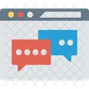 Chat En Linea Chat Navegador Icono