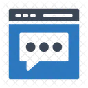 Chat en línea  Icono