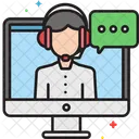 Chat En Vivo Video Chat Videollamada Icon