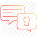 Cryptage des discussions  Icône