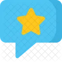 Chat Comentario Estrella Icono