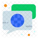 Chat globo terráqueo  Icono