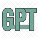Chat Gpt Text Gpt Text Chat Gpt Typography Icon