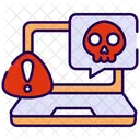 Piratage De Chat Cybercriminalite Ingenierie Sociale Icône