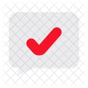 Chat Approve Opinion Icon