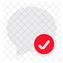 Chat Approve Opinion Icon