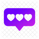 Chat Love Heart Icon