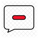 Chat Remove Remove Text Icon