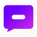 Chat Remove Remove Text Icon