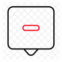 Chat Remove Remove Text Icon