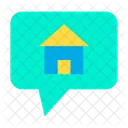 Chatting For House Communication Conversation For House Icon