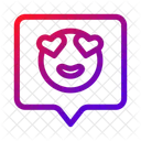 Chat Love Emoji Icon