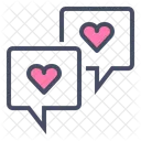 Chat Love Message Icon