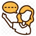 Chat Woman Conversation Icon