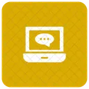 Chat In Laptop Laptop Chat Icon