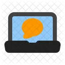 Chat laptop  Icon