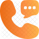 Llamada De Chat Icono