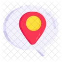 Chat Location Message Location Direction Icon