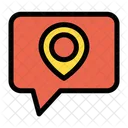 Location Pin Chat Bubble Chat Icon