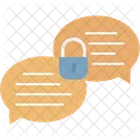 Chat Lock Confidential Speech Protected Chat Icon