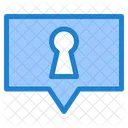Chat Lock Secure Communication Protected Chat Icon