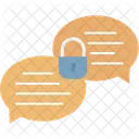 Chat Lock Confidential Speech Protected Chat アイコン