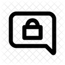 Chat Lock Secure Communication Protected Chat アイコン