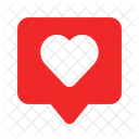 Chat Love Love Heart Icon