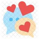 Chat Love Heart Love Icon