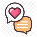 Chat Love  Icon
