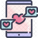 Chat Love  Icon